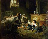 Friedrich Otto Gebler Shepherd painting